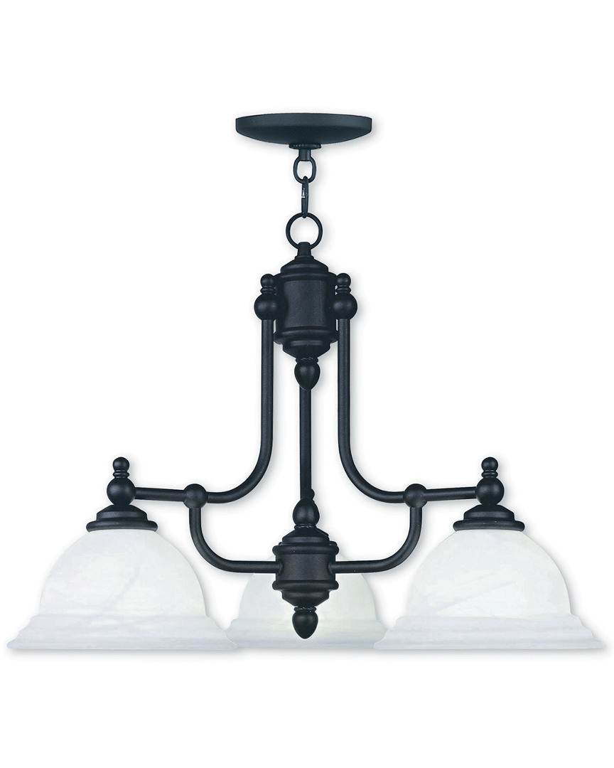 Livex Lighting Livex North Port 3-light Black Chandelier