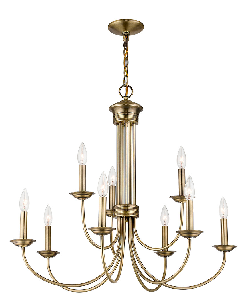 Livex Lighting Livex Estate 9 Light Pb Chandelier