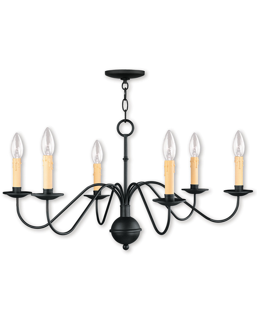 Livex Lighting Livex Heritage 6-light Black Chandelier