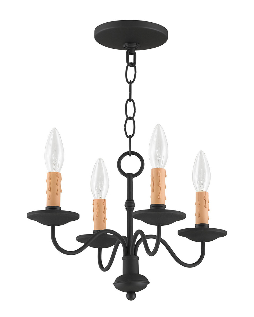 Livex Lighting Livex Heritage 4-light Black Mini Chandelier
