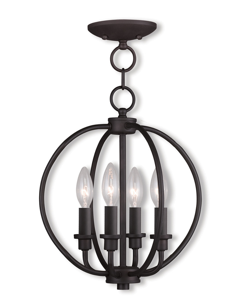 Livex Lighting Livex Milania 4-light Bronze Lantern/ceiling Mount
