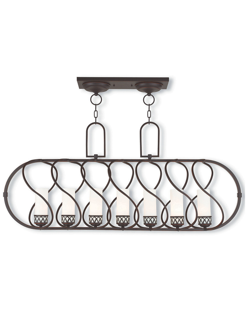 Livex Lighting Discontinued Livex Westfield 7-light Olde Bronze Linear Chandelier