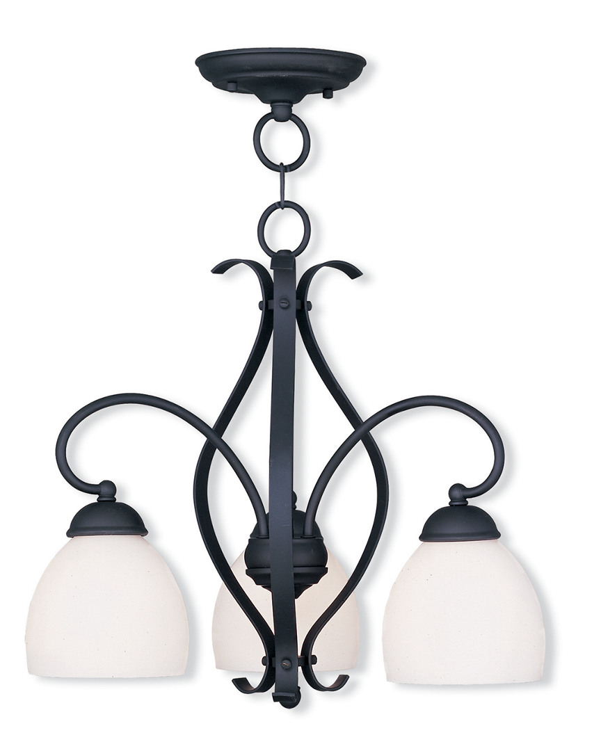Livex Lighting Livex Brookside 3-light Black Chandelier