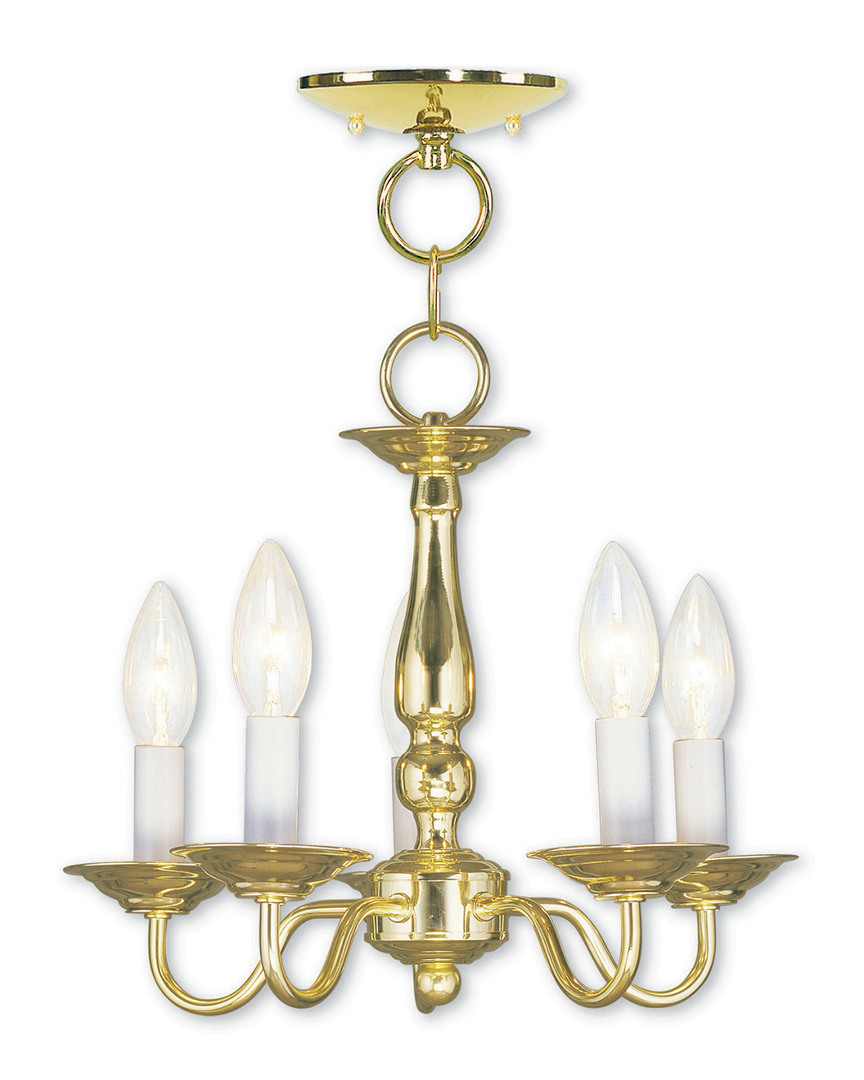 Livex Lighting Livex Williamsburgh 5-light Pb Chain Hang/ceiling Mount