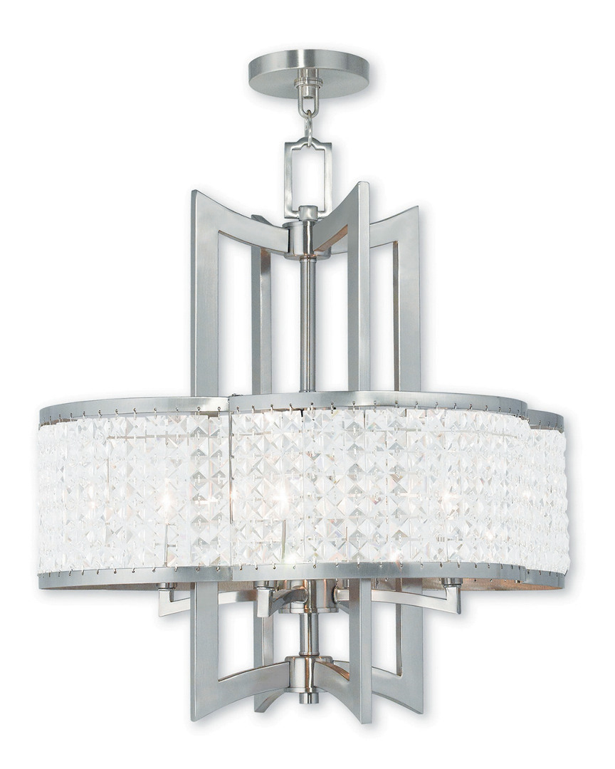 Livex Lighting Livex Grammercy 4-light Brushed Nickel Chandelier