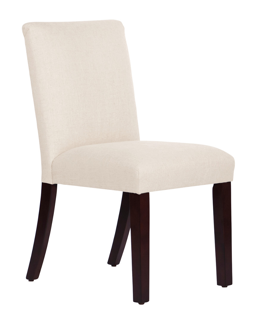 Skyline Furniture Linen Dining Chair In White