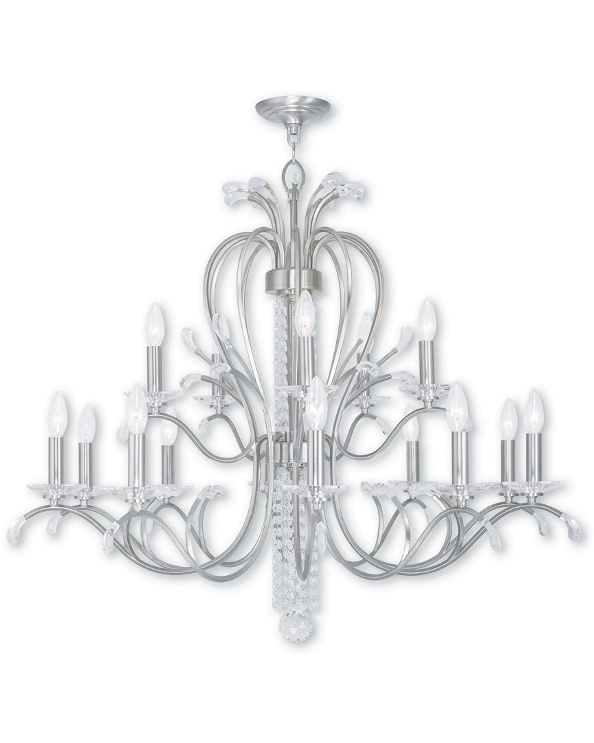 Livex Lighting Discontinued Livex Serafina 10-light + 5-light Bn Chandelier