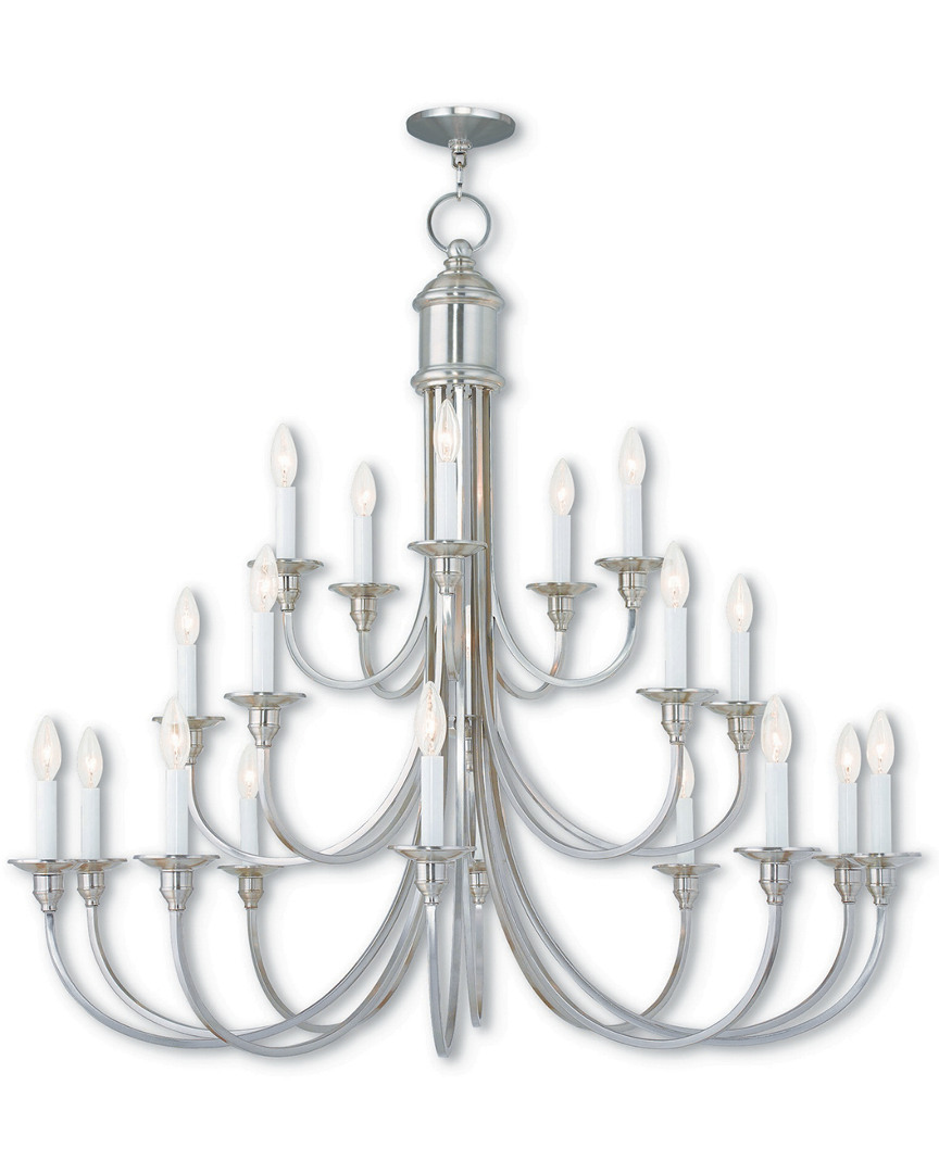 Livex Lighting Livex Cranford 20-light Brushed Nickel Foyer Chandelier