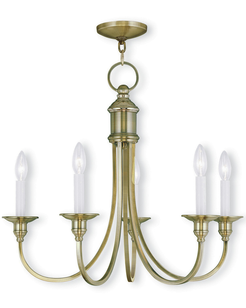 Livex Lighting Livex Cranford 5-light Antique Brass Chandelier