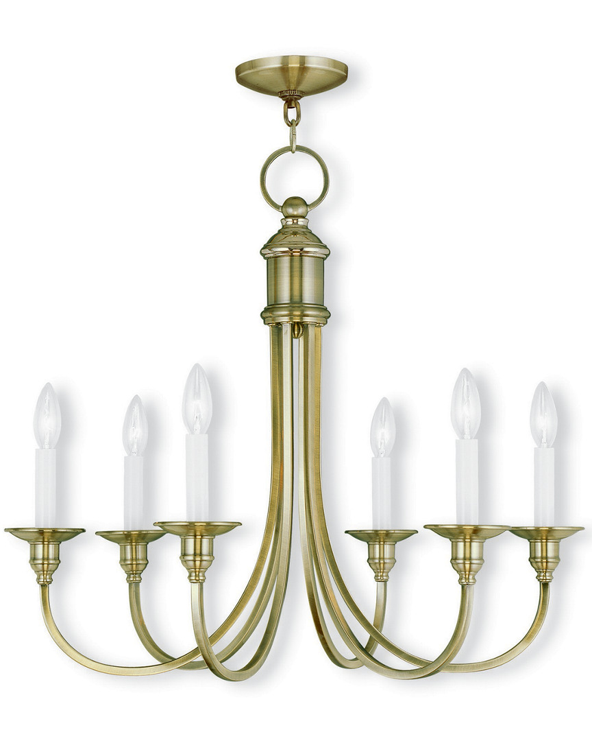 Livex Lighting Livex Williamsburgh 8-light Antique Brass Chandelier
