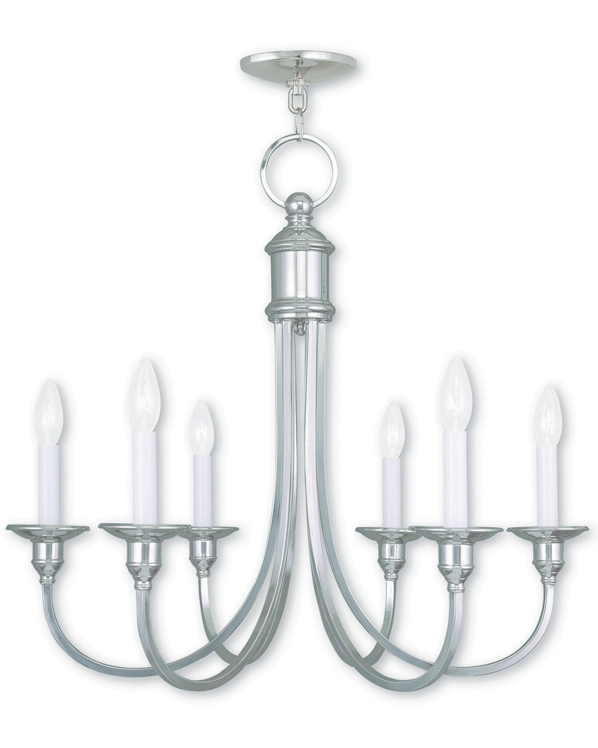 Livex Lighting Livex Cranford 6-light Polished Nickel Chandelier