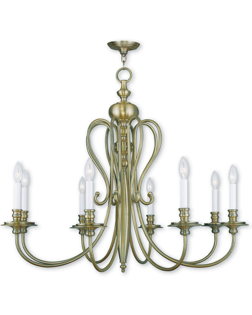 Livex Lighting Discontinued Livex Caldwell 8-light Antique Brass Chandelier