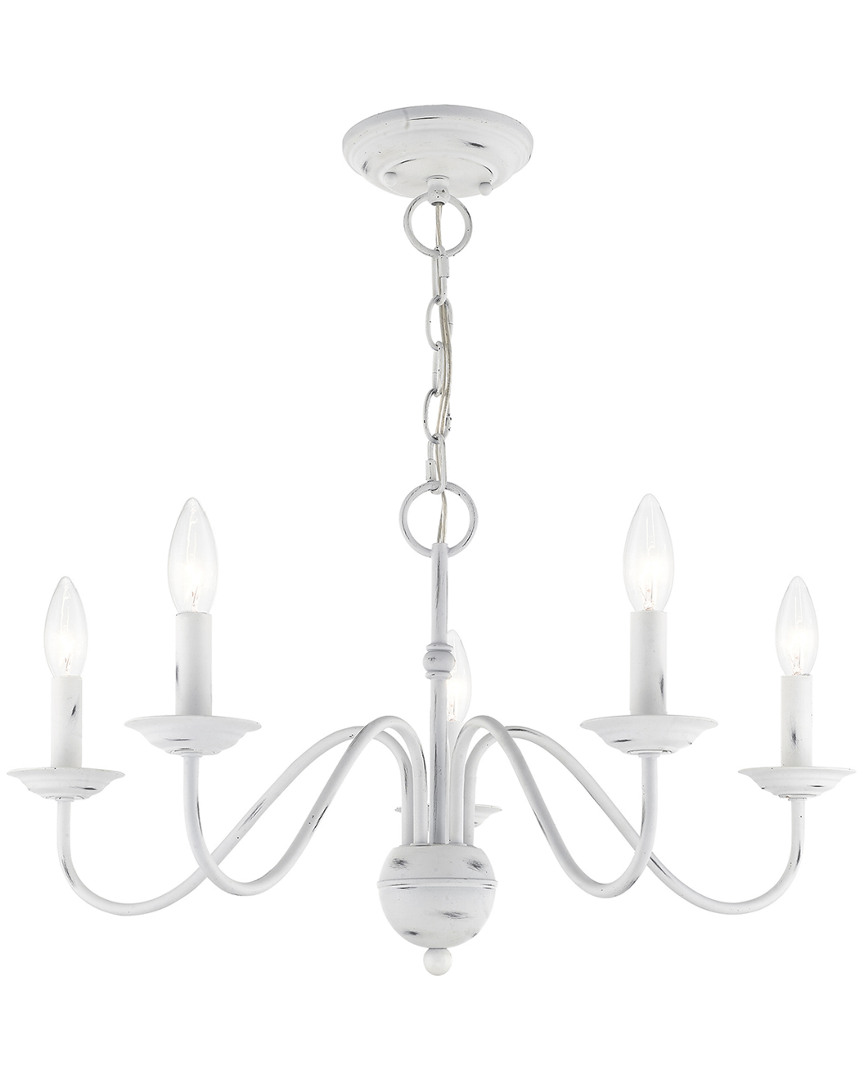 Livex Lighting Livex Windsor 5 Lt Antique White Chandelier