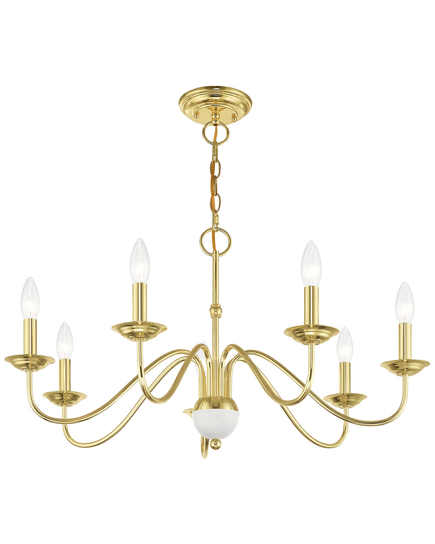 Livex Lighting Livex Windsor 7 Lt Polished Brass Chandelier