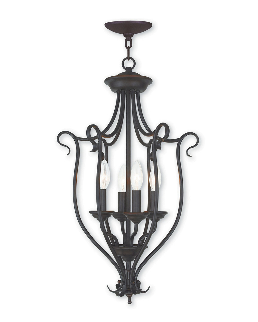 Livex Lighting Livex Coronado 4-light Bronze Foyer Chandelier