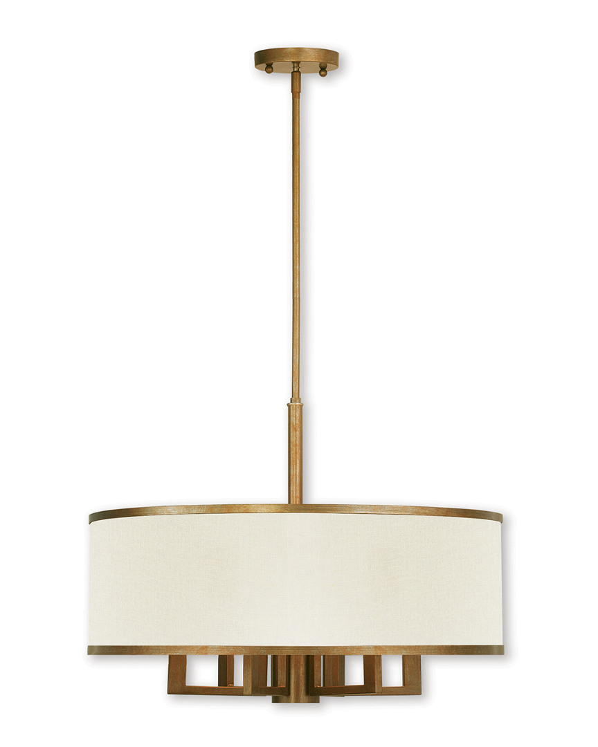 Livex Lighting Livex Park Ridge 6-light Antique Gold Leaf Chandelier