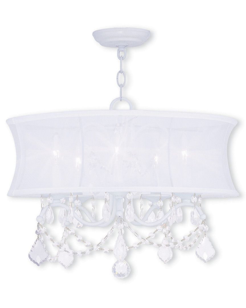 Livex Lighting Livex Newcastle 5-light White Chandelier