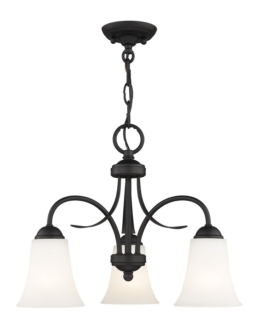 Livex Lighting Livex Ridgedale 3-light Black Chain Hang/ceiling Mount