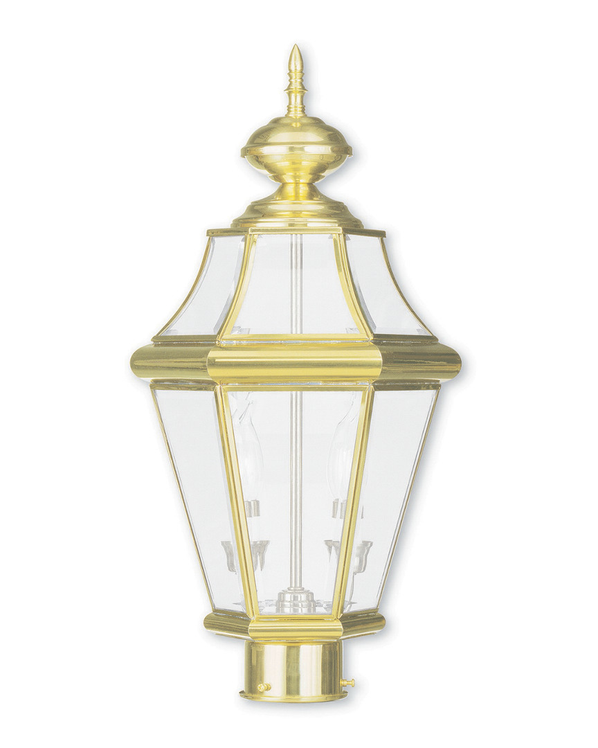 Livex Lighting Livex Georgetown 2-light Pb Outdoor Post Lantern