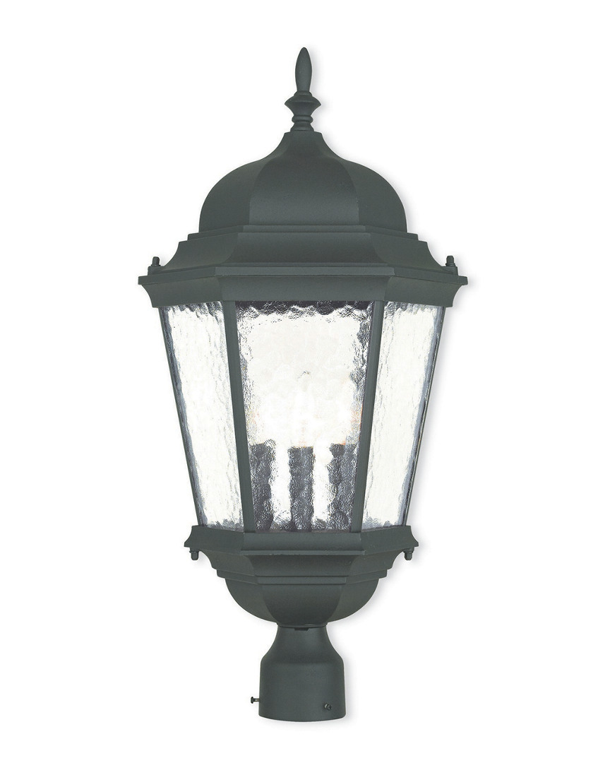Livex Lighting Livex Hamilton 3-light Tbk Outdoor Post Lantern