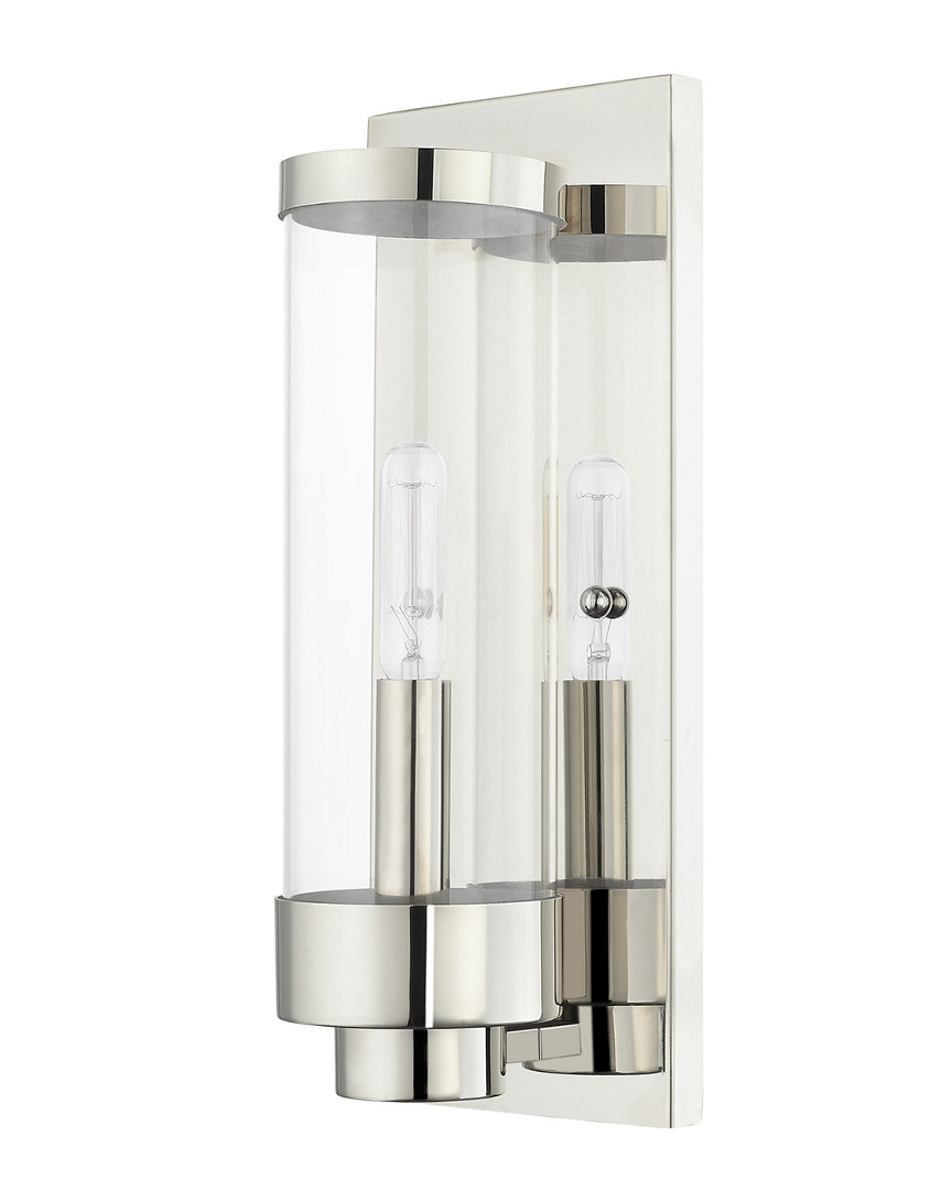 Livex Lighting Livex Hillcrest 1 Light Polished Chrome Outdoor Ada Wall Lantern