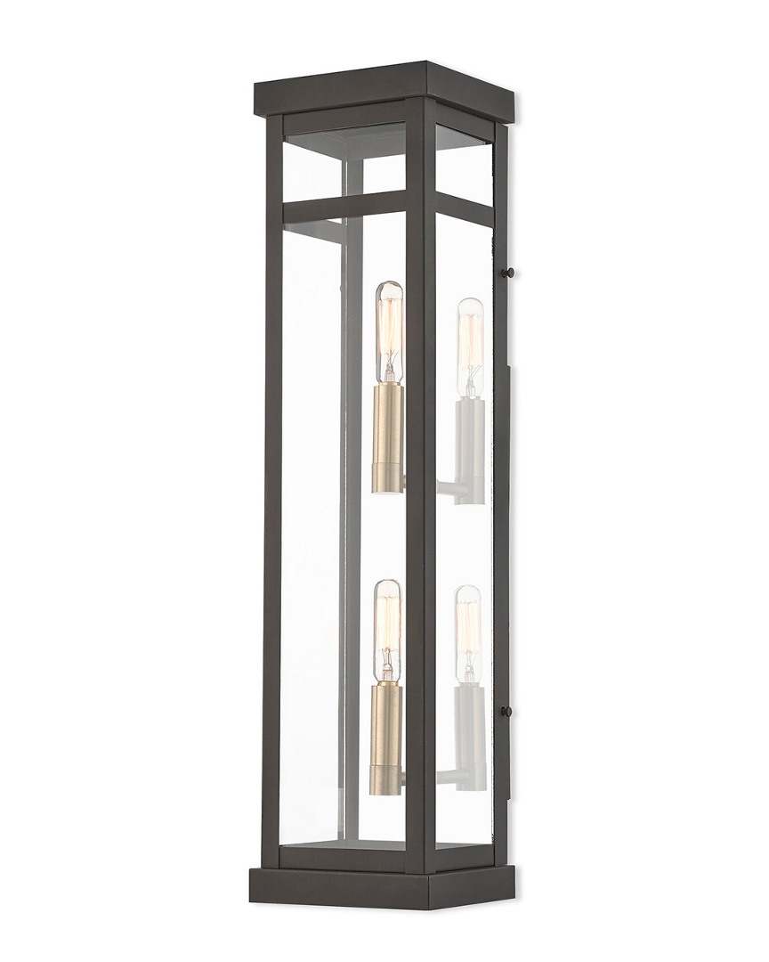 Livex Lighting Livex Hopewell 2 Light Bz Outdoor Wall Lantern