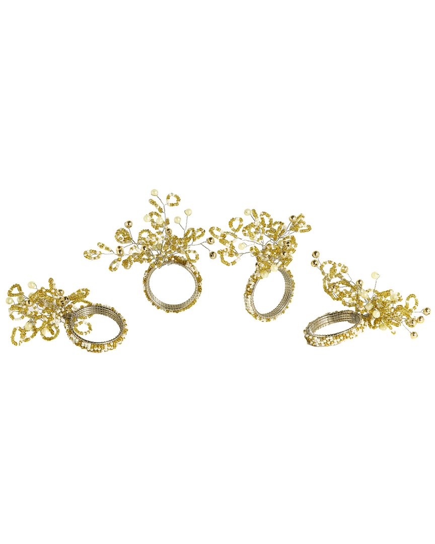 Tiramisu Golden Gleam Napkin Ring In Gold