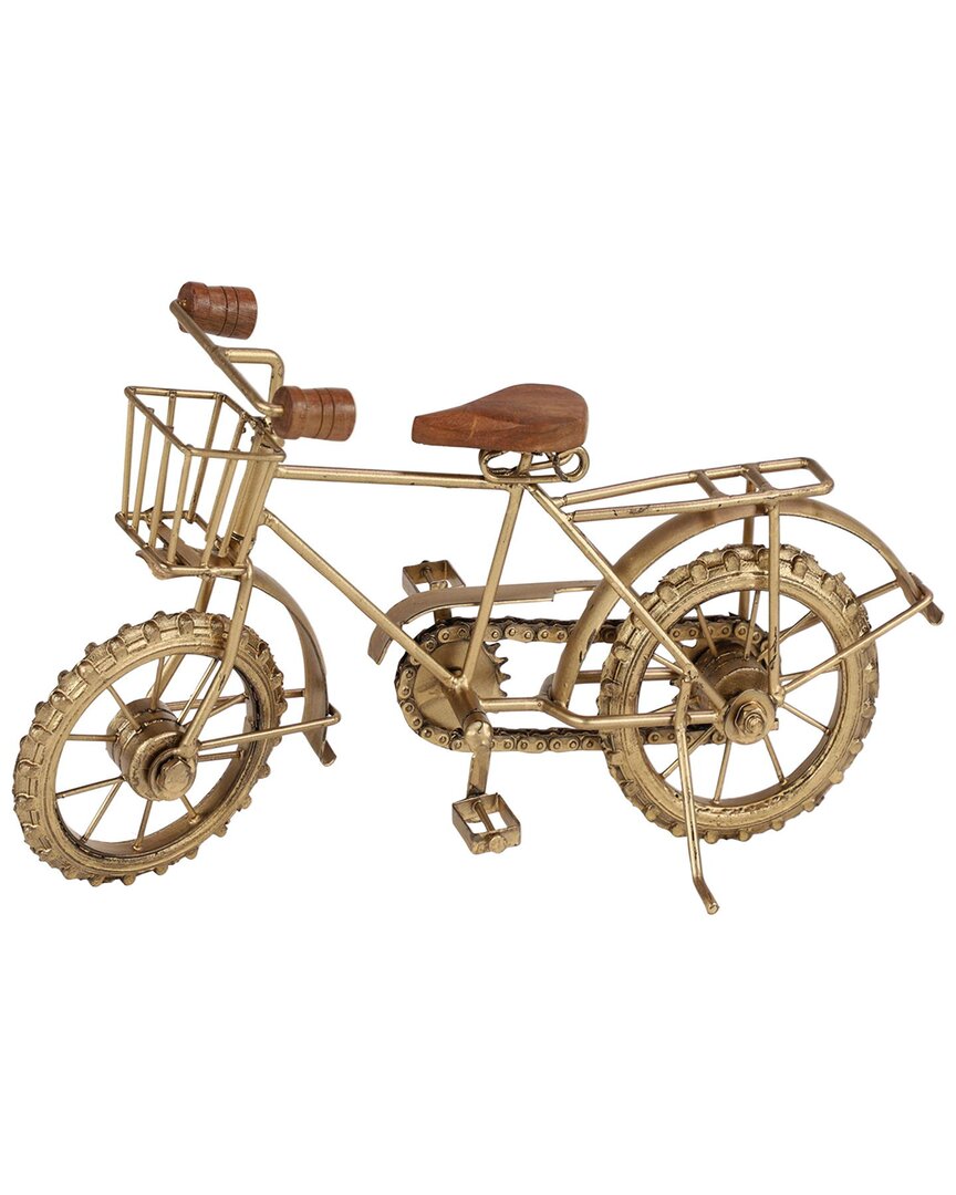 Peyton Lane Vintage Metal Sculpture In Gold