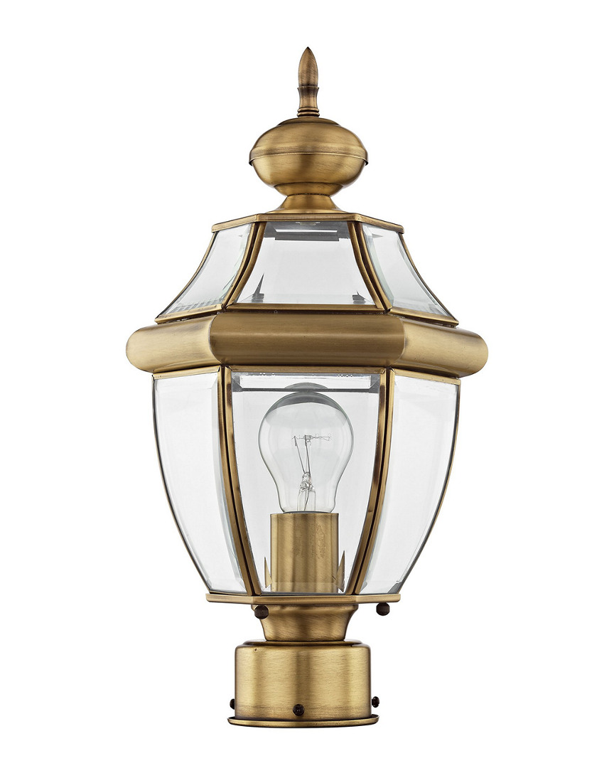 Livex Lighting Livex Monterey 1-light Ab Outdoor Post Lantern