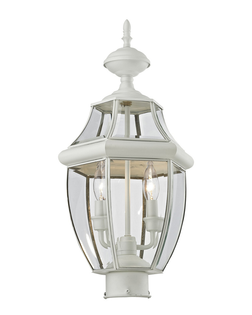Livex Lighting Livex Monterey 2-light White Outdoor Post Lantern