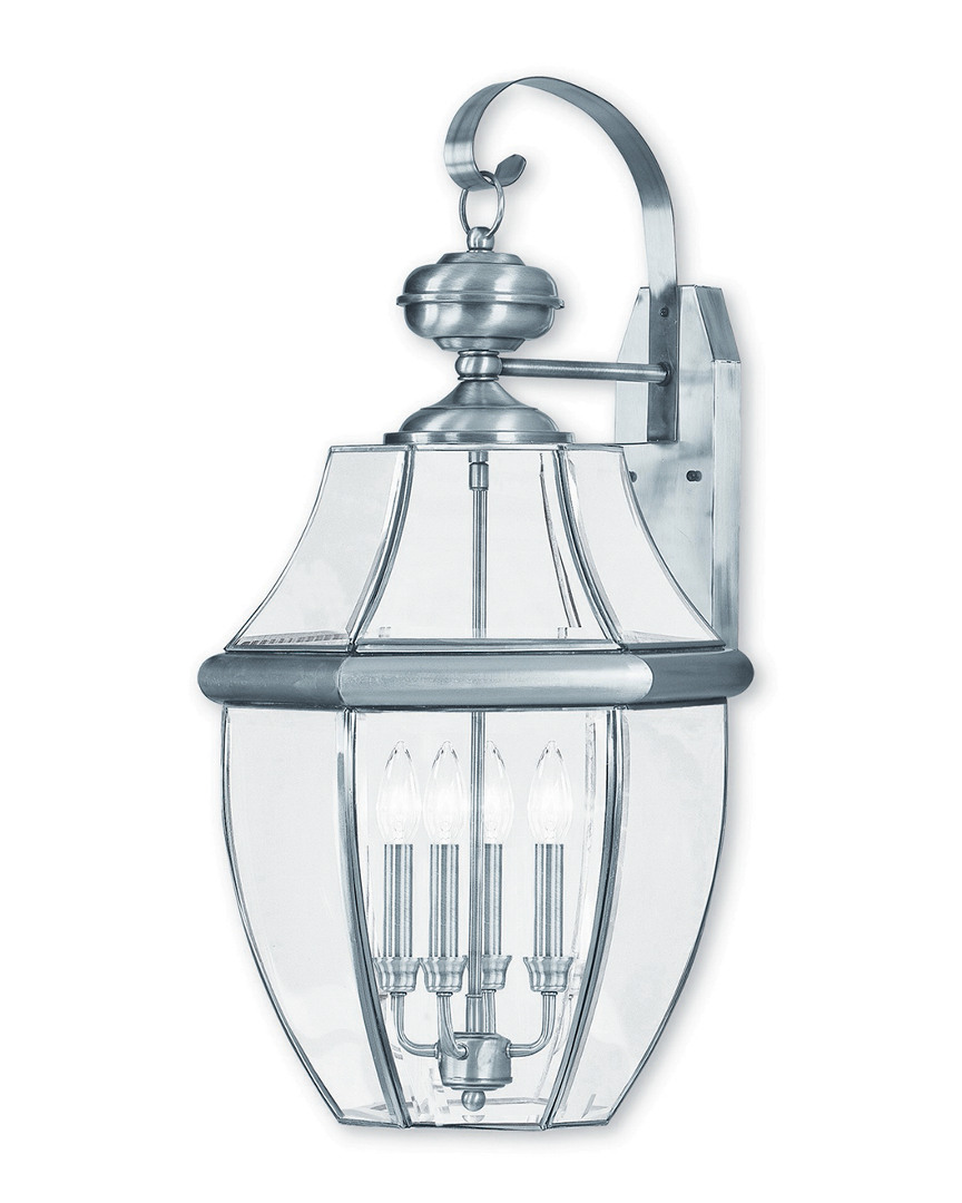 Livex Lighting Livex Monterey 4-light Bn Outdoor Wall Lantern