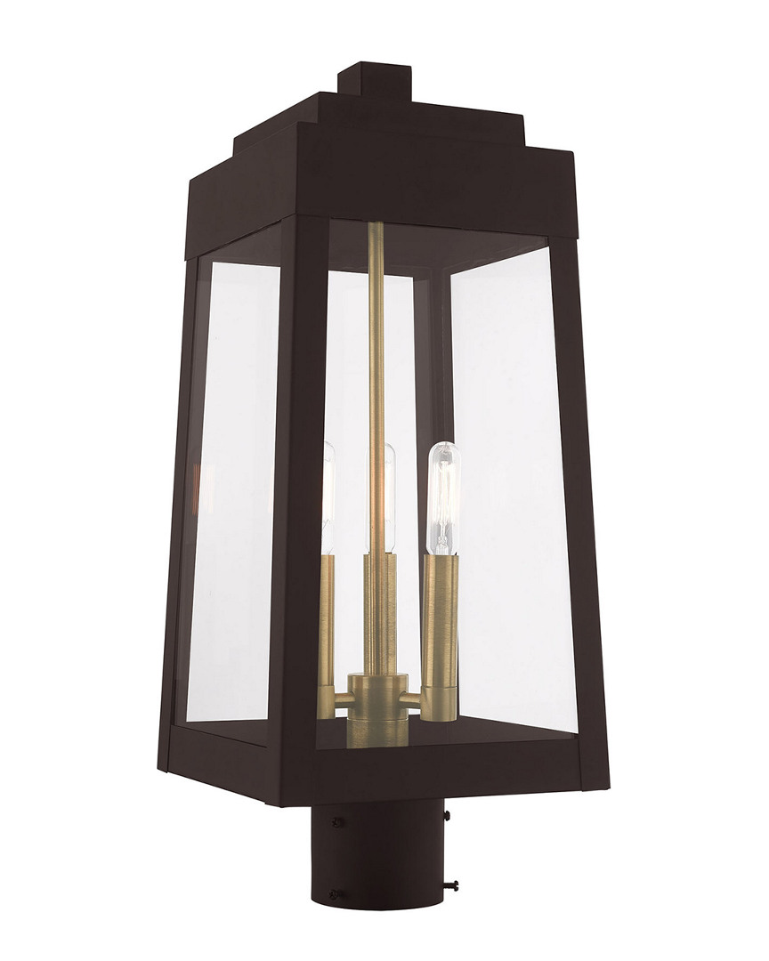 Livex Lighting Livex Oslo 3 Light Bronze Outdoor Post Top Lantern