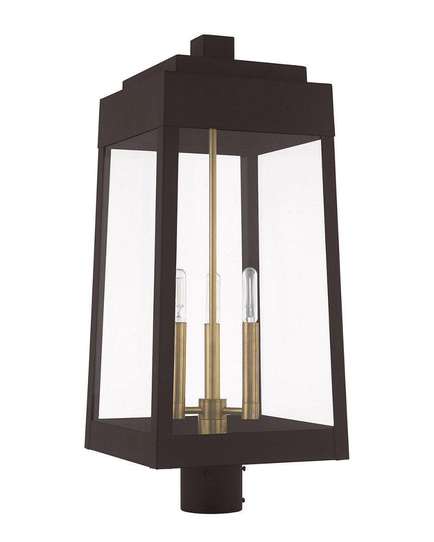 Livex Lighting Livex Oslo 3 Light Bronze Outdoor Post Top Lantern