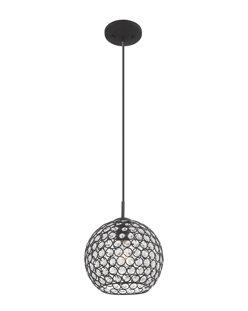 Livex Lighting Livex Cassandra 1 Lt Black Mini Pendant