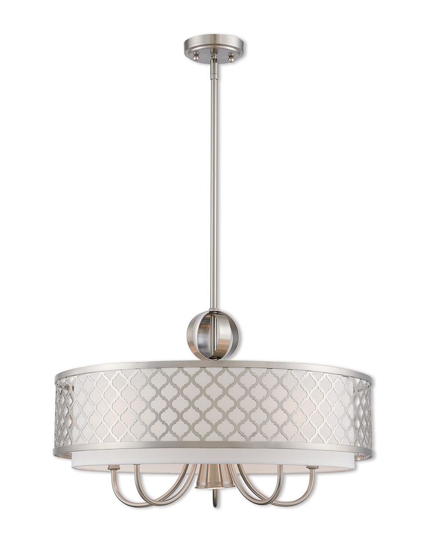 Livex Lighting Livex Arabesque 6 Lt Bn Pendant Chandelier