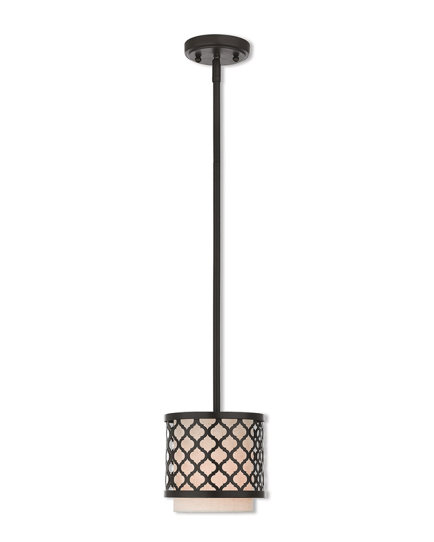 Livex Lighting Livex Arabesque 1 Lt Ebz Mini Pendant