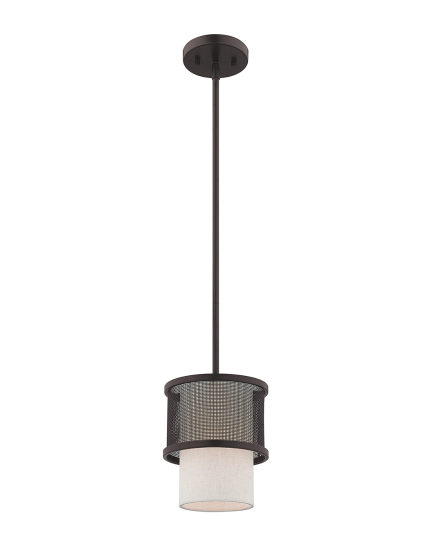 Livex Lighting Livex Braddock 1 Lt Bronze Mini Pendant