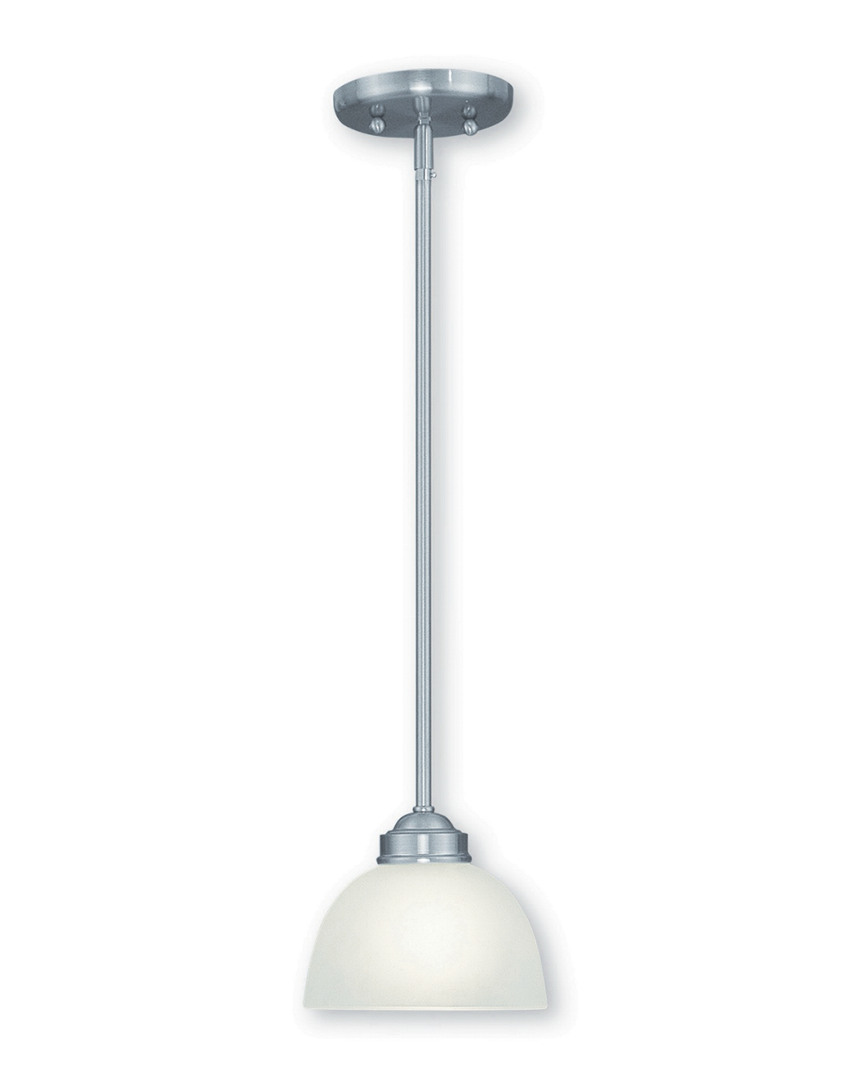 Livex Lighting Livex Somerset 1-light Brushed Nickel Mini Pendant