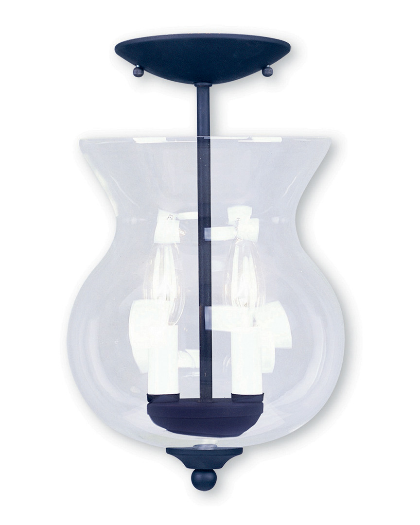 Livex Lighting Livex Heritage 2-light Black Chain Hang/ceiling Mount