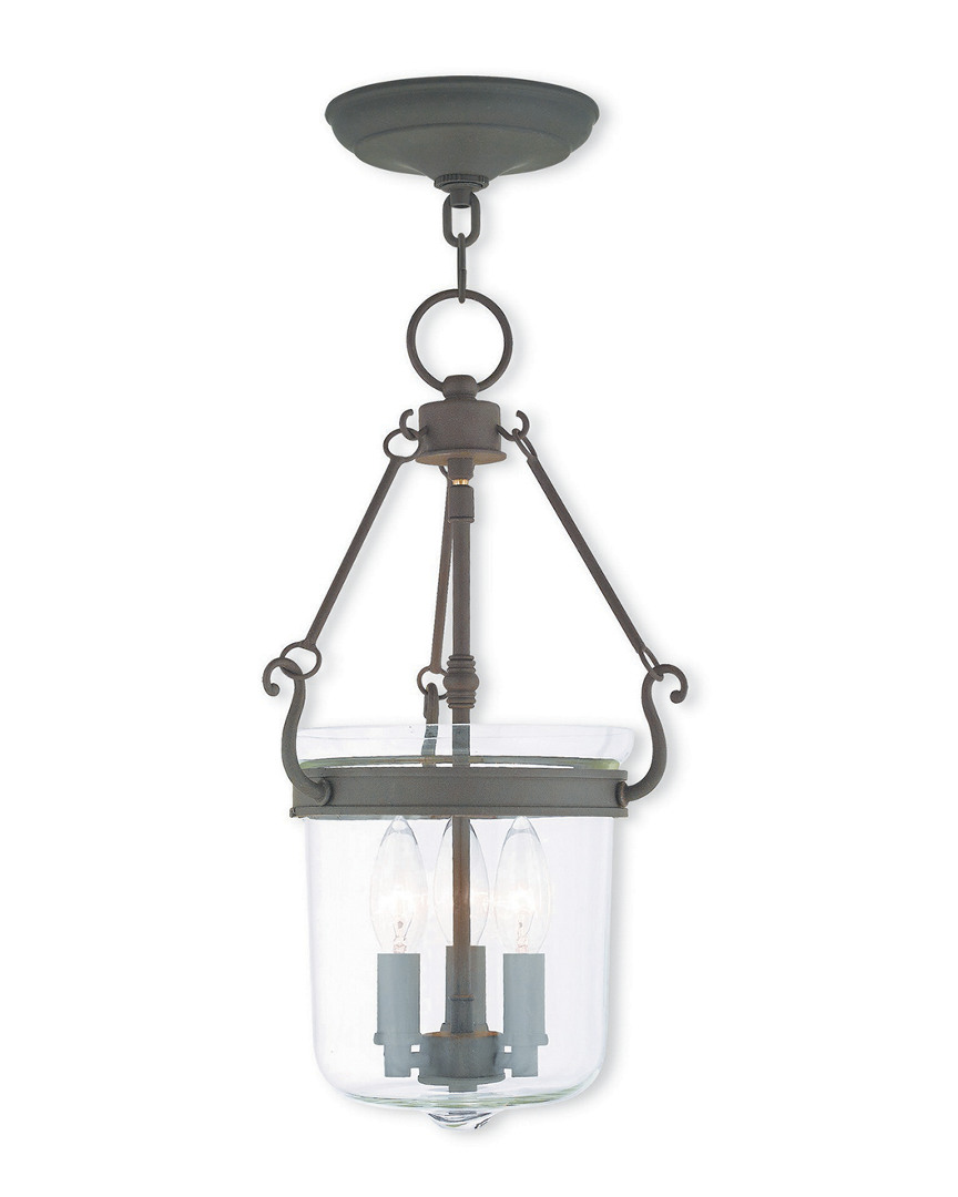 Livex Lighting Discontinued Livex Rockford 3-light Bronze Pendant