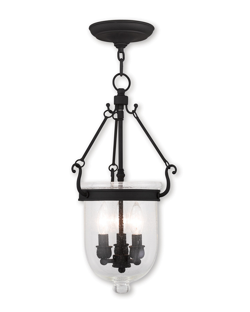 Livex Lighting Livex Jefferson 3-light Black Chain Lantern