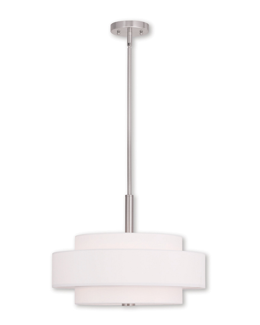 Livex Lighting Livex Meridian 4-light Brushed Nickel Pendant