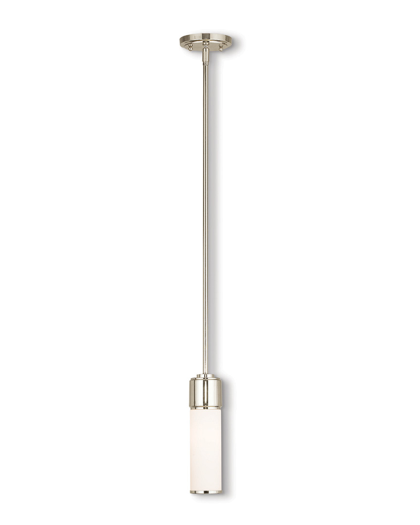 Livex Lighting Livex Weston 1-light Polished Nickel Mini Pendant