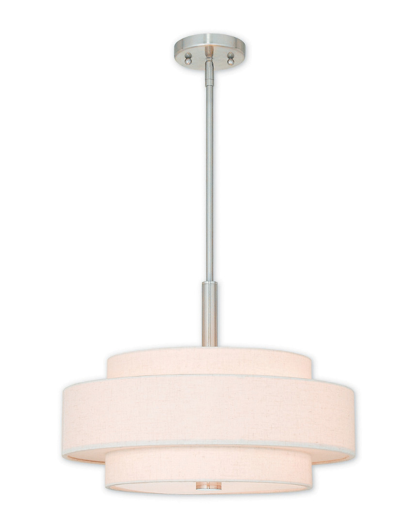 Livex Lighting Livex Meridian 4-light Brushed Nickel Pendant