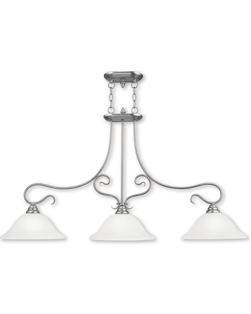 Livex Lighting Livex Coronado 3-light Brushed Nickel Island