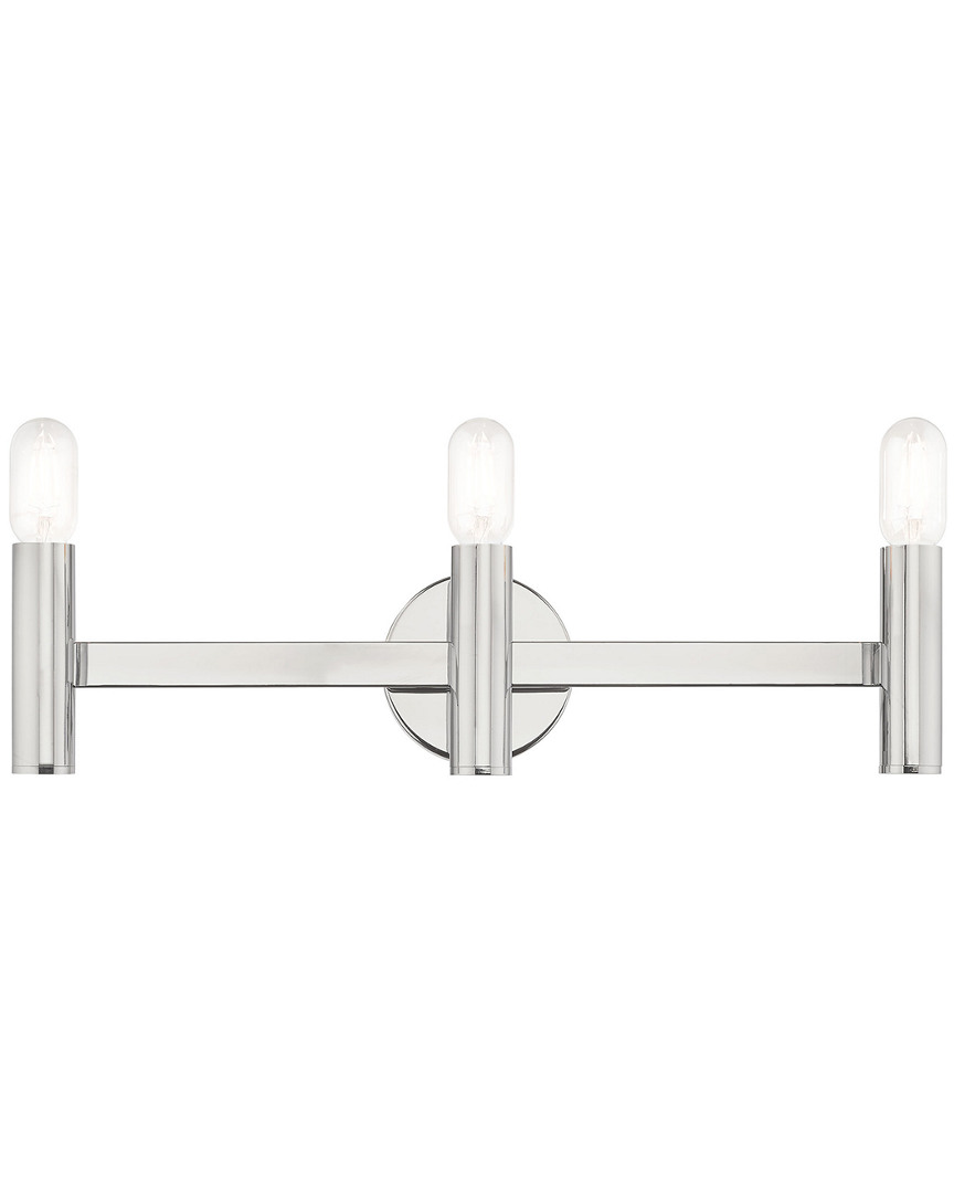 Livex Lighting Livex Copenhagen 3 Lt Polished Chrome Ada Bath Vanity