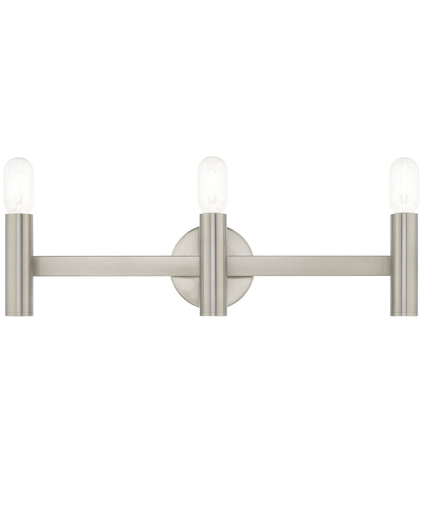 Livex Lighting Livex Copenhagen 3 Lt Brushed Nickel Ada Bath Vanity