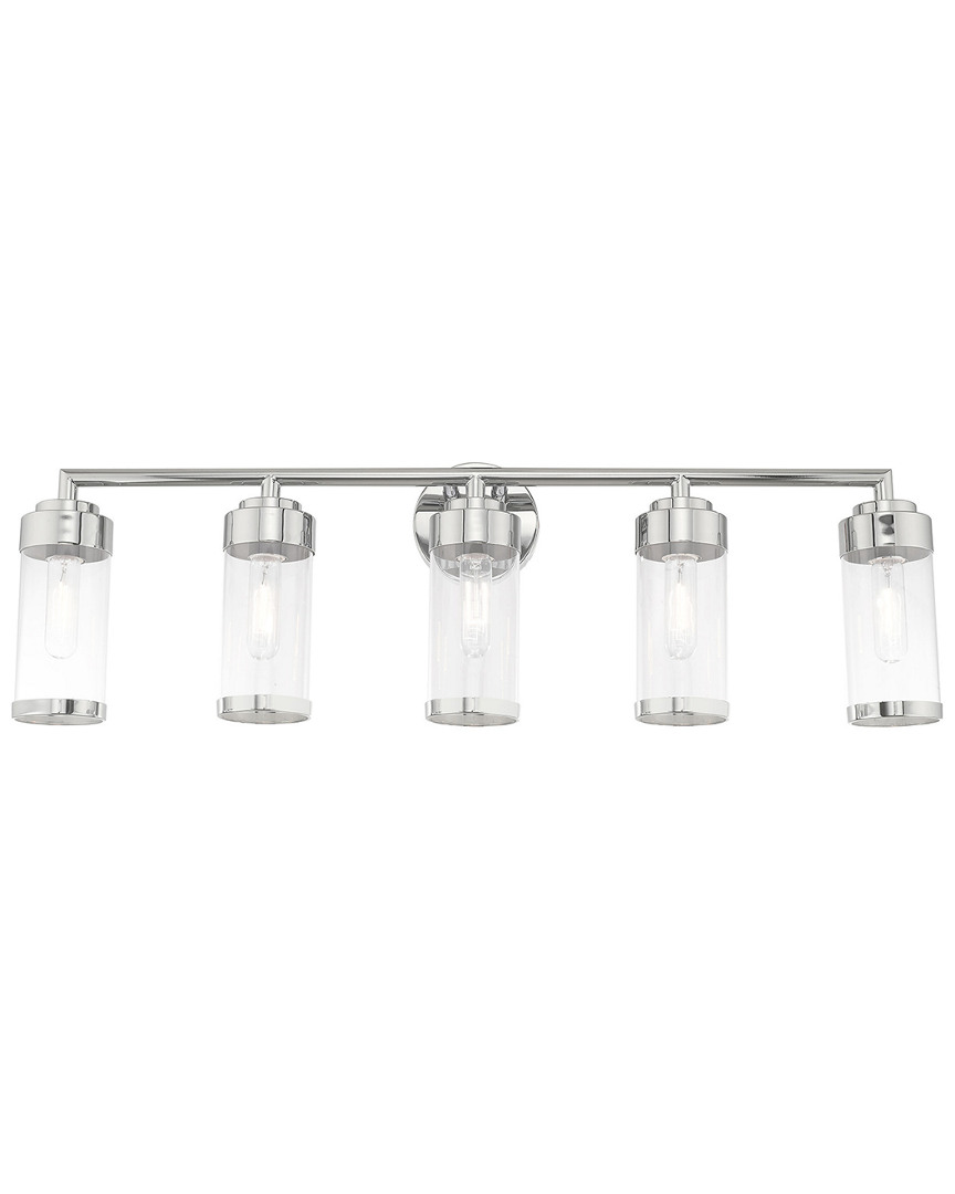 Livex Lighting Livex Hillcrest 5 Lt Polished Chrome Bath Vanity