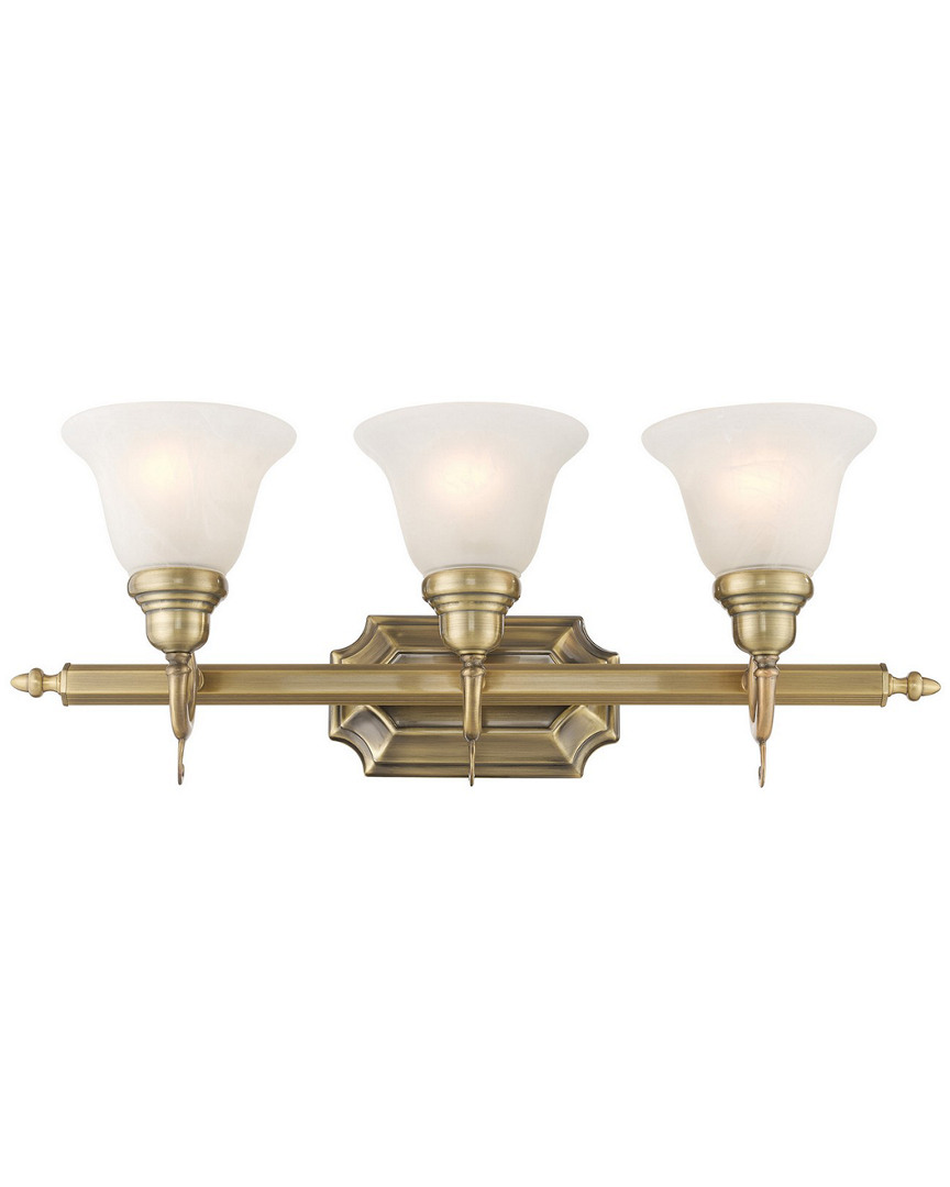 Livex Lighting Livex French Regency 3-light Antique Brass Bath-light