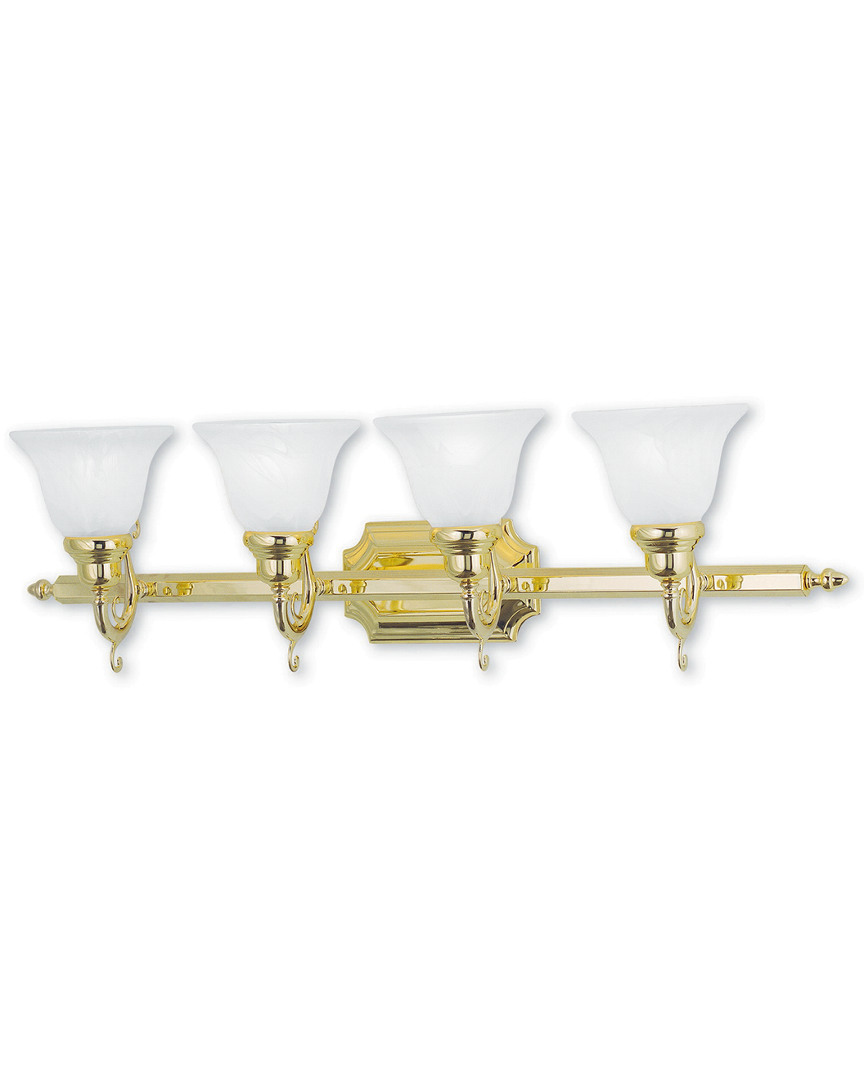 Livex Lighting Livex French Regency 4-light Polished Brass Bath-light